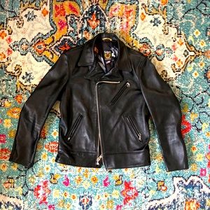 Men’s Schott x Stussy leather jacket size 40